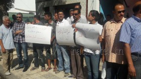 وقفة احتجاجية لعدد من سكان حي الحفناوي بمدينة جندوبة 3