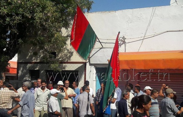 وقفة احتجاجية لعدد من سكان حي الحفناوي بمدينة جندوبة 5